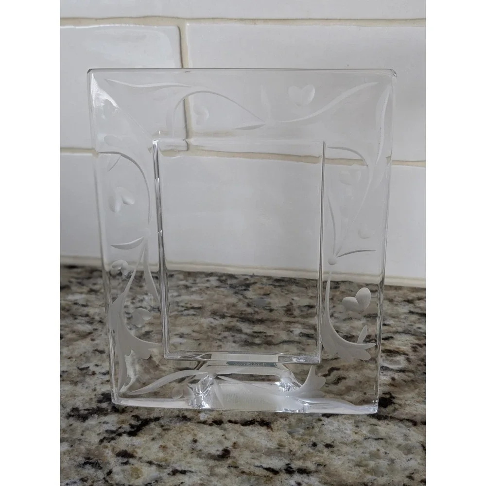 Waterford Marquis Yours Truly Small Frame Lead Crystal Poland 2.75